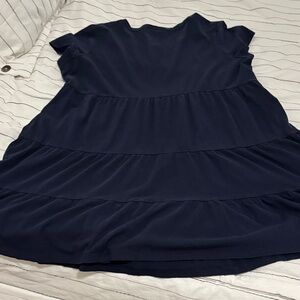Time and Tru Navy Blue Casual Dress
